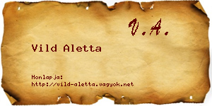 Vild Aletta névjegykártya